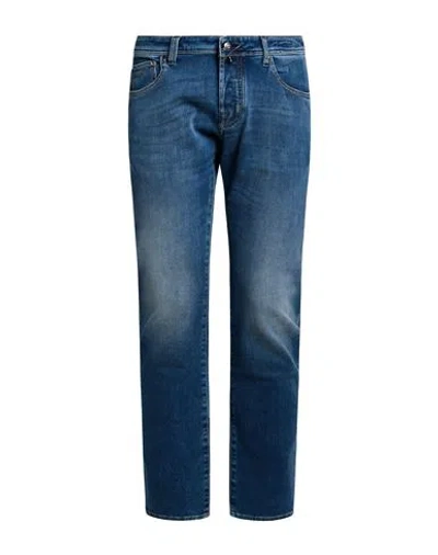 Jacob Cohёn Man Jeans Blue Size 36 Cotton, Elastane, Elastomultiester