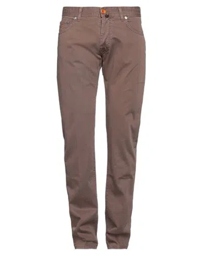 Jacob Cohёn Man Jeans Brown Size 34 Cotton