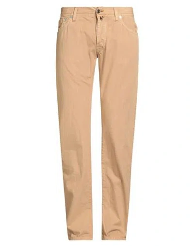 Jacob Cohёn Man Jeans Camel Size 34 Cotton In Brown