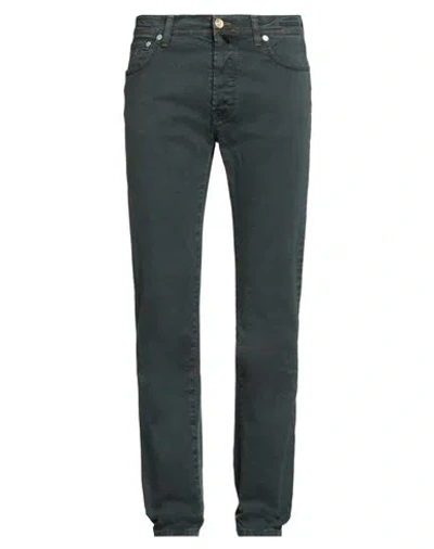 Jacob Cohёn Man Jeans Charcoal Size 33 Cotton, Lycra In Gray