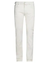 Jacob Cohёn Man Jeans Cream Size 32 Cotton, Lyocell, Elastane, Polyester In White