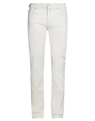 Jacob Cohёn Man Jeans Cream Size 32 Cotton, Lyocell, Elastane, Polyester