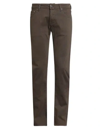 Jacob Cohёn Man Jeans Dark Brown Size 31 Cotton, Elastane