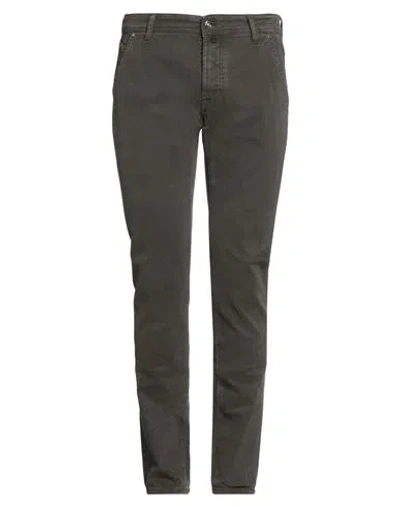 Jacob Cohёn Man Jeans Dark Brown Size 34 Cotton, Elastane, Polyester
