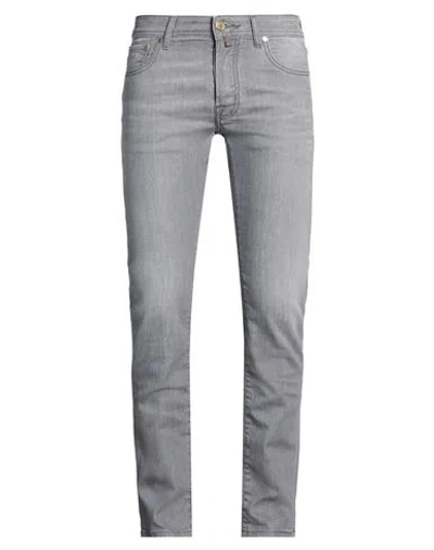 Jacob Cohёn Man Jeans Grey Size 30 Cotton, Elastane
