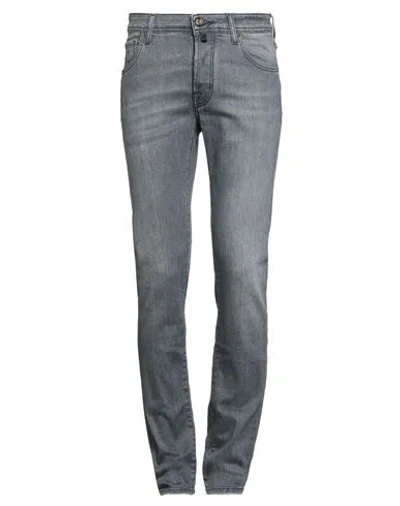 Jacob Cohёn Man Jeans Grey Size 30 Cotton, Elastomultiester, Elastane