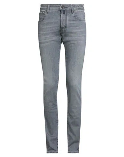 Jacob Cohёn Man Jeans Grey Size 31 Cotton, Elastomultiester, Elastane, Polyester