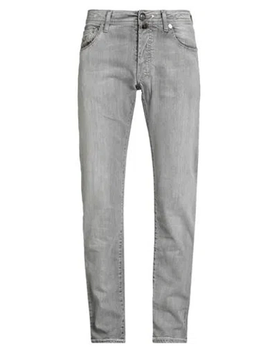 Jacob Cohёn Man Jeans Grey Size 33 Cotton, Elastane In Gray