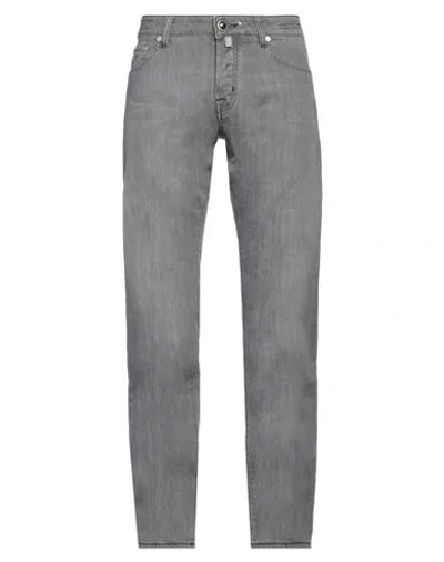 Jacob Cohёn Man Jeans Grey Size 34 Cotton, Elastomultiester In Gray