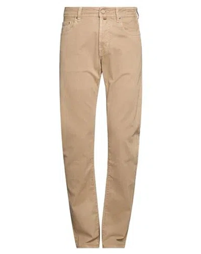 Jacob Cohёn Man Jeans Khaki Size 42 Cotton, Lyocell, Elastane, Polyester In Beige