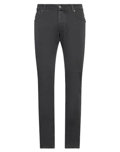 Jacob Cohёn Man Jeans Lead Size 34 Cotton, Elastane, Polyester In Grey