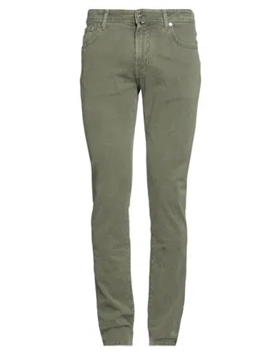 Jacob Cohёn Man Jeans Military Green Size 31 Cotton, Elastane, Polyester