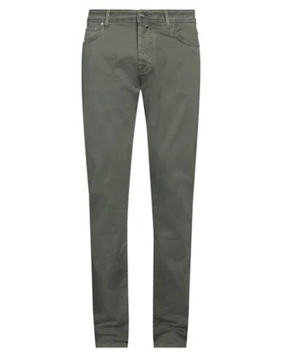 Jacob Cohёn Man Jeans Military Green Size 35 Cotton, Modal, Elastane, Polyester