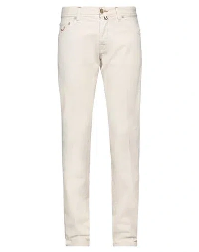 Jacob Cohёn Man Jeans Off White Size 31 Cotton