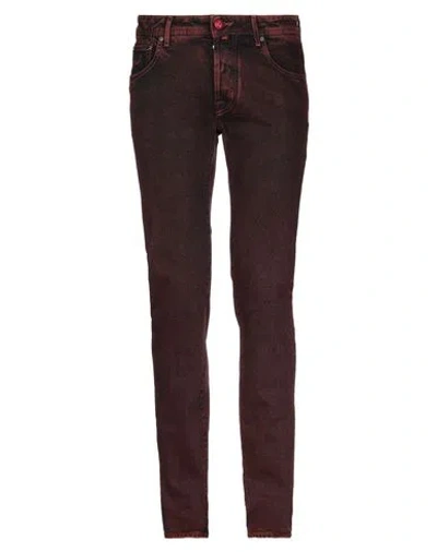 Jacob Cohёn Man Jeans Orange Size 32 Cotton, Elastane
