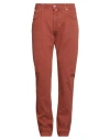 Jacob Cohёn Man Jeans Rust Size 34 Cotton, Elastane, Polyester