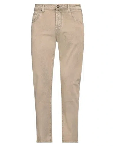 Jacob Cohёn Man Jeans Sand Size 35 Cotton, Elastomultiester, Elastane, Polyester