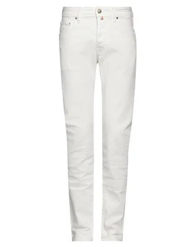 Jacob Cohёn Man Jeans White Size 31 Cotton, Elastane, Polyester