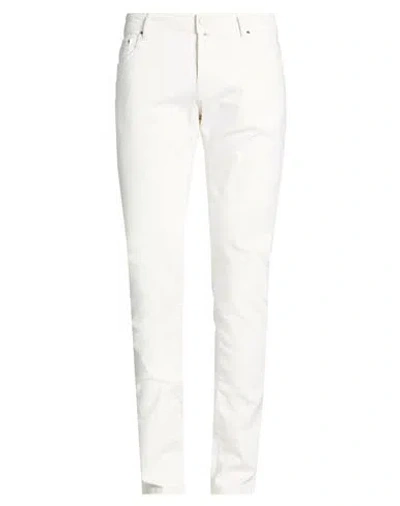 Jacob Cohёn Man Jeans White Size 31 Cotton, Polyester, Elastane