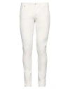 Jacob Cohёn Man Jeans White Size 35 Cotton, Elastane, Polyester