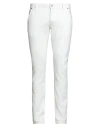 Jacob Cohёn Man Jeans White Size 35 Cotton, Elastane, Polyester