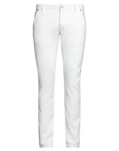 Jacob Cohёn Man Jeans White Size 35 Cotton, Elastane, Polyester