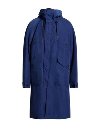 Jacob Cohёn Man Overcoat & Trench Coat Blue Size 40 Polyamide, Polyester
