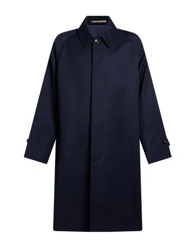 Jacob Cohёn Man Overcoat & Trench Coat Midnight Blue Size 40 Virgin Wool