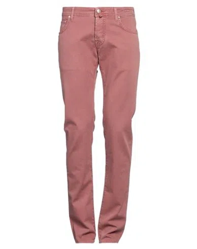 Jacob Cohёn Man Pants Antique Rose Size 31 Cotton, Elastane In Pink