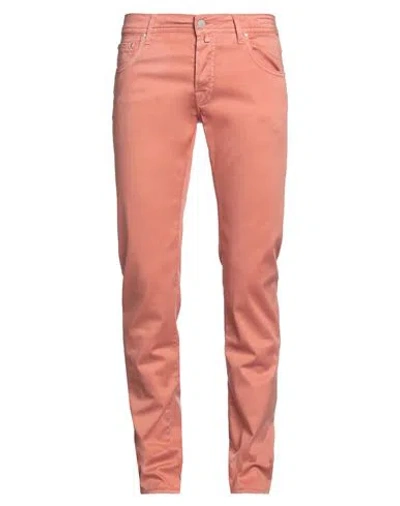 Jacob Cohёn Man Pants Apricot Size 32 Lyocell, Cotton, Elastane In Orange