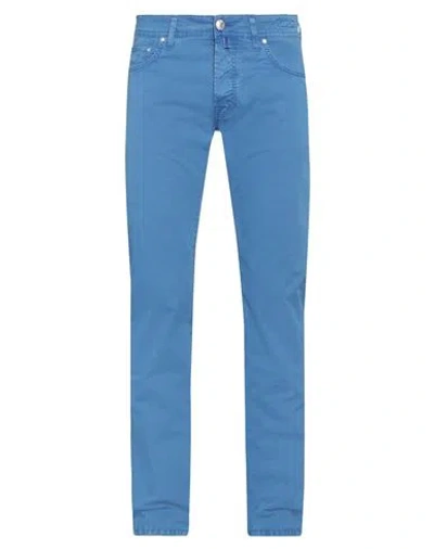 Jacob Cohёn Man Pants Pastel Blue Size 36 Lyocell, Cotton, Elastane