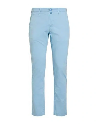 Jacob Cohёn Man Pants Azure Size 38 Cotton, Elastane, Polyester In Blue