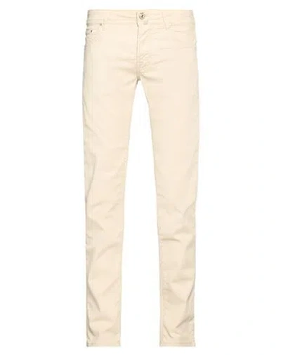 Jacob Cohёn Man Pants Beige Size 28 Cotton, Lyocell, Elastane