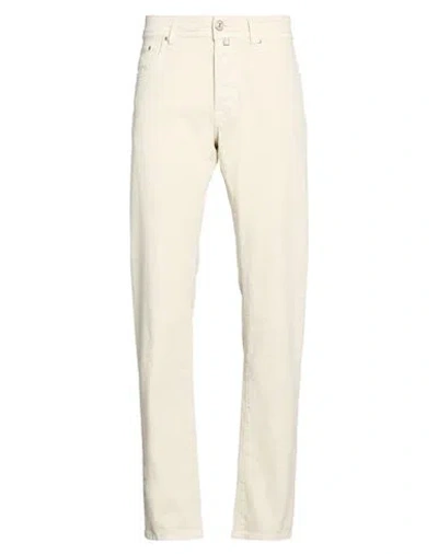 Jacob Cohёn Man Pants Beige Size 30 Cotton, Elastane In Sand