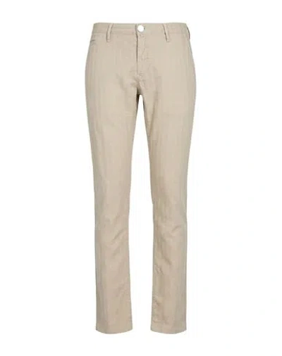 Jacob Cohёn Man Pants Beige Size 30 Cotton, Linen, Elastane