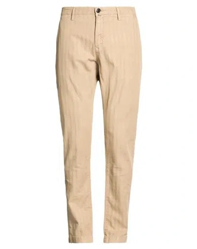 Jacob Cohёn Man Pants Beige Size 30 Cotton, Linen, Elastane In Nude