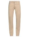 Jacob Cohёn Man Pants Beige Size 32 Cotton, Elastane In Animal Print