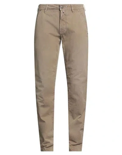 Jacob Cohёn Man Pants Beige Size 33 Cotton In Animal Print