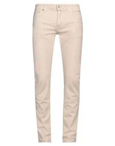 Jacob Cohёn Man Pants Beige Size 33 Modal, Cotton, Elastane In Sand