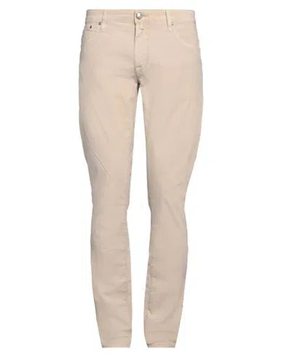 Jacob Cohёn Man Pants Beige Size 34 Cotton, Elastane