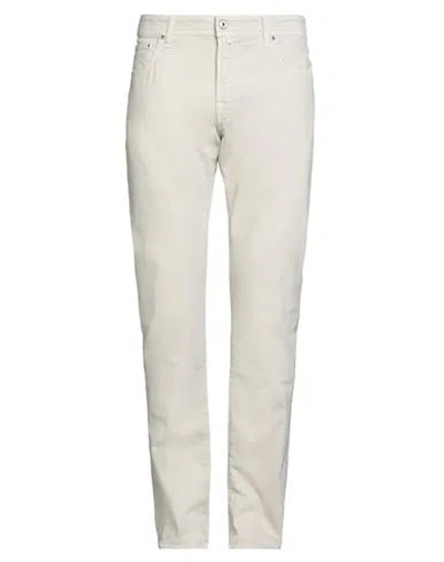 Jacob Cohёn Man Pants Beige Size 35 Cotton, Elastane, Polyester In Sand