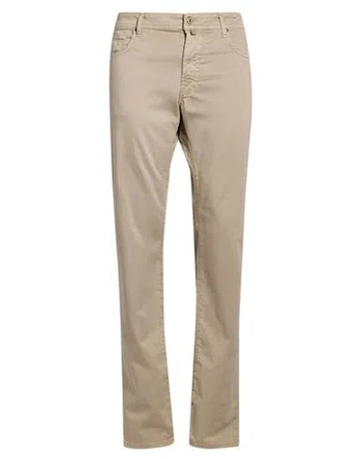 Jacob Cohёn Man Pants Beige Size 38 Cotton, Elastane, Polyester In Neutral