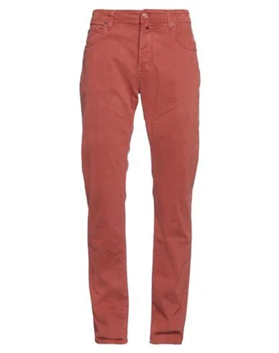Jacob Cohёn Man Pants Brick Size 33 Cotton, Elastane, Polyester