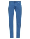 Jacob Cohёn Man Pants Bright Blue Size 33 Cotton, Elastane