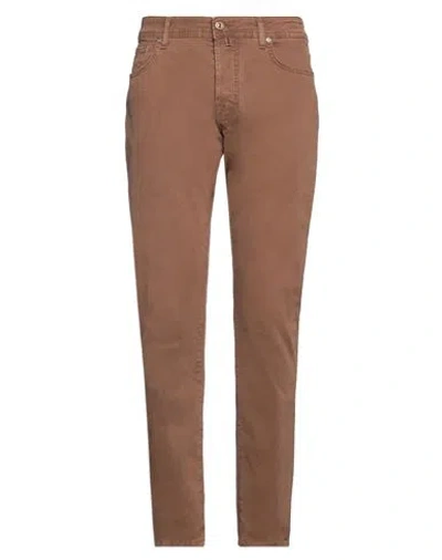 Jacob Cohёn Man Pants Brown Size 31 Cotton, Elastane, Polyester
