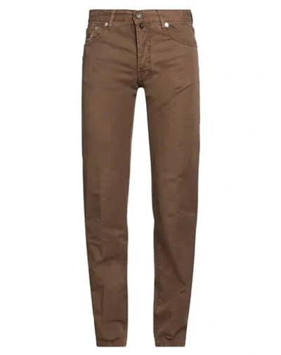 Jacob Cohёn Man Pants Brown Size 32 Cotton