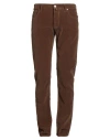 Jacob Cohёn Man Pants Brown Size 34 Cotton, Elastane