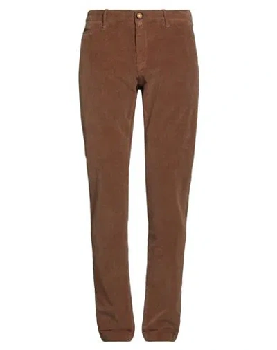 Jacob Cohёn Man Pants Brown Size 35 Cotton, Elastane