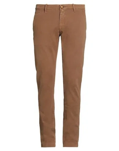 Jacob Cohёn Man Pants Brown Size 35 Cotton, Elastane