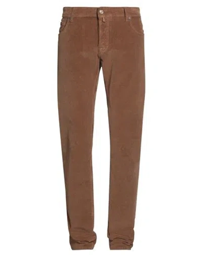 Jacob Cohёn Man Pants Brown Size 37 Cotton, Elastane